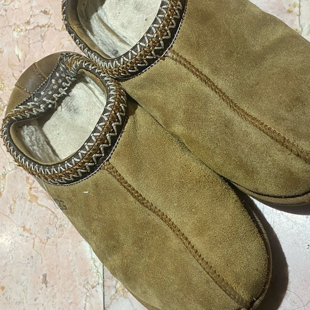 Men's Tan Suede Slip-On Shoes
